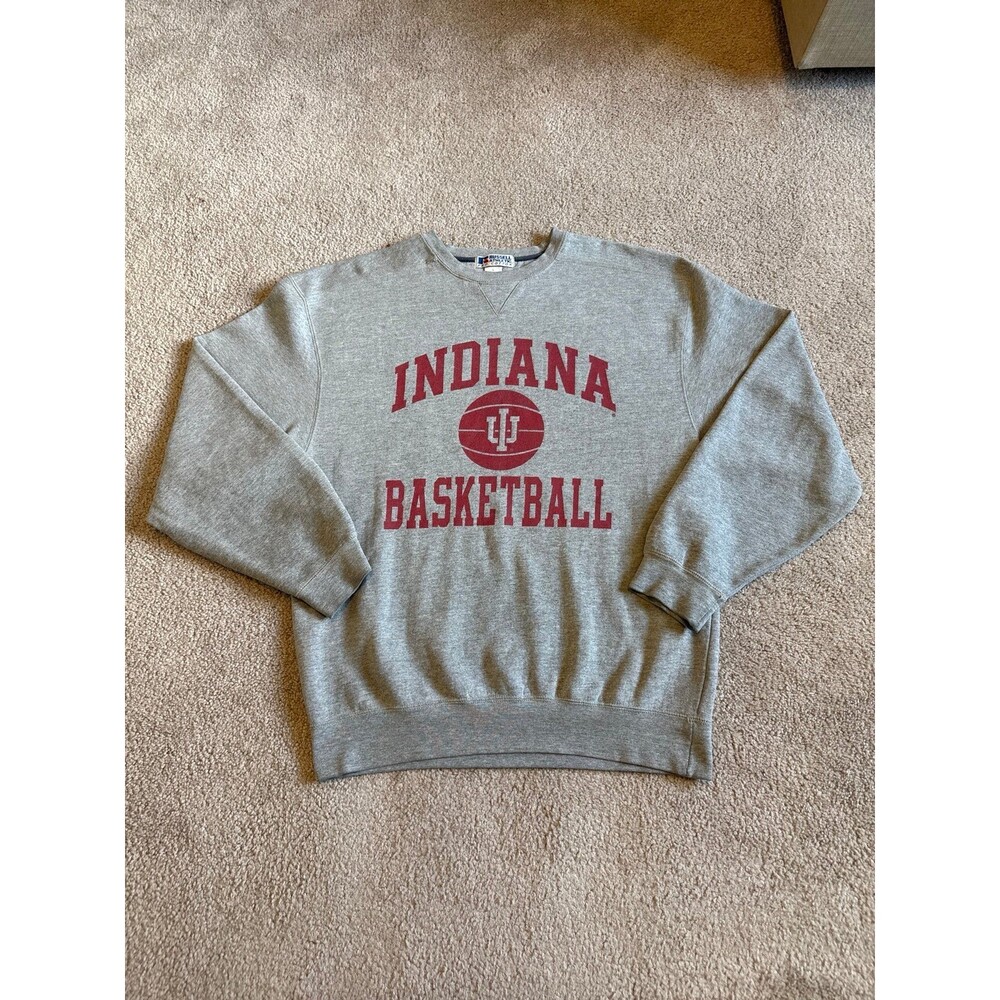 Vintage Indiana Hoosiers Basketball Russell Athletic Unisex Crewneck Size Large